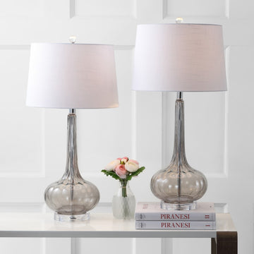 Bette 28.5" Glass Teardrop LED Table Lamp - JONATHAN Y